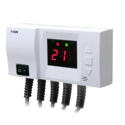 Cirkuliacinio siurblio termostatas su dviejų siurblių valdymu 110R