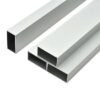 Aliuminio stačiakampis vamzdis 80x40x1,3
