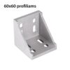 Brackets aliuminio profiliams 6060 profiliams