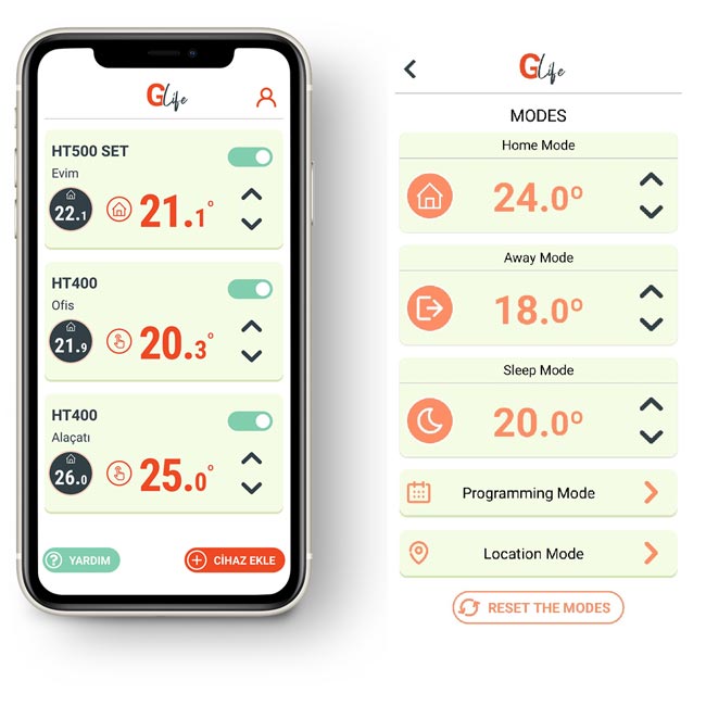 Wifi termostatas Smart 500 apps
