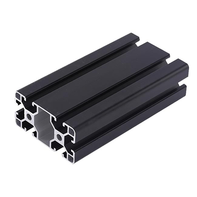 Aliuminio profilis 40x80 T-slot Black - juodas 2
