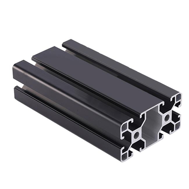 Aliuminio profilis 40x80 T-slot Black - juodas