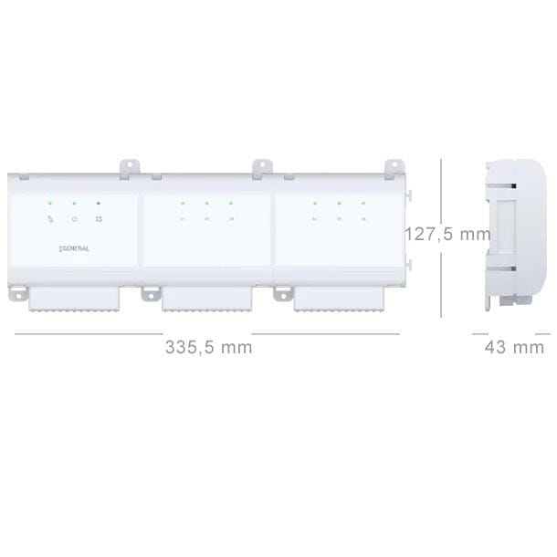 Grindinio šildymo automatika Comfort Z6 išmatavimai